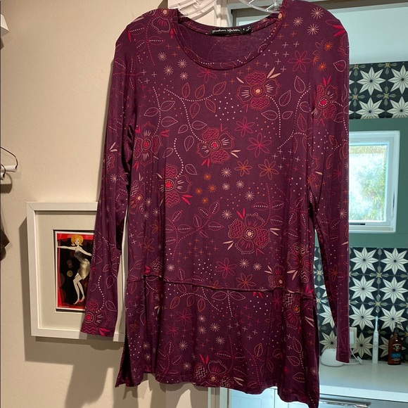 Gudrun Sjoden Tops - Gudrun Sjöden Purple Floral Top